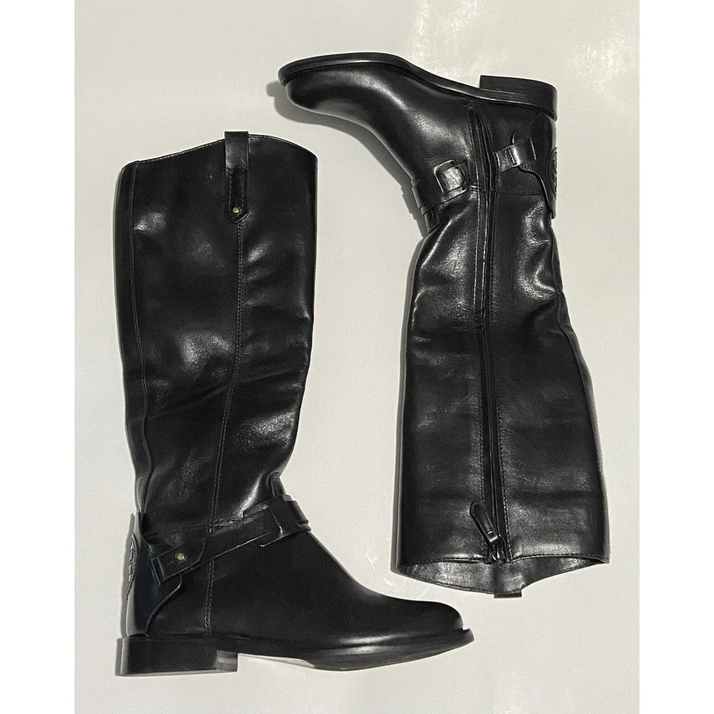 Tory Burch Womens Colton Leather Riding Tall Knee-High Boots Shoes Size 5